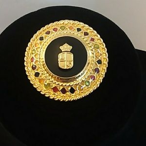 Liz Claiborne gold tone brooch